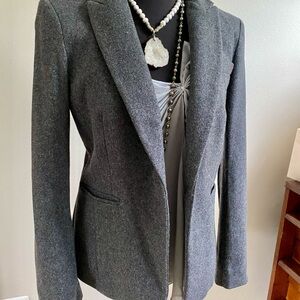 Banana Republic charcoal grey wool blazer-size 8